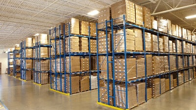 Selective Pallet Racking System in industrial warehouse