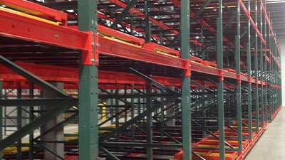 High Density Pushback Pallet Racking