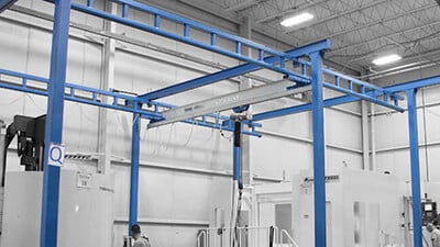 Enclosed Track Ergonomic Workstation Crane