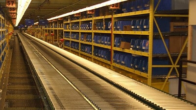 Multi-tier Pick Module Systems with integrated conveyors